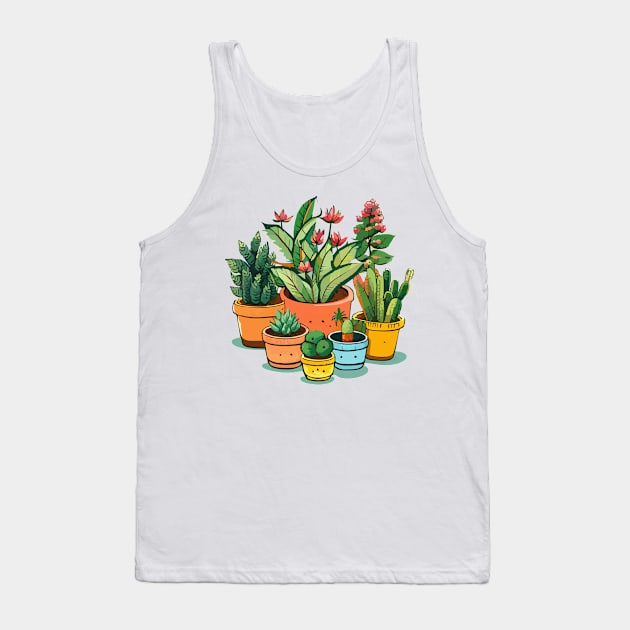 Plant Parent Club Tank Top by levelsart